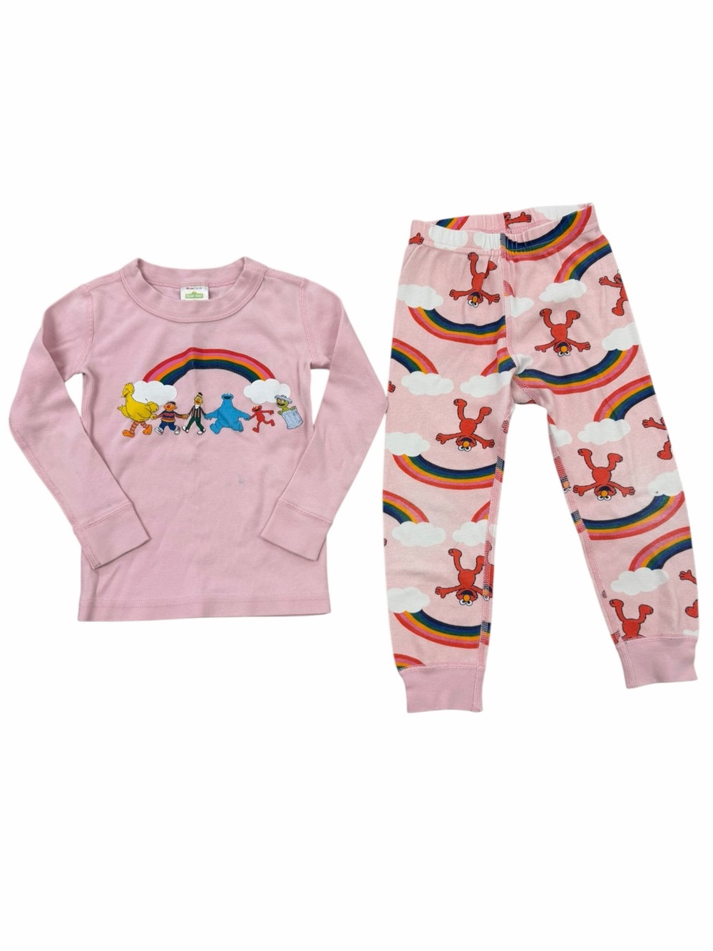 Hanna Andersson x Sesame Street 100% Organic Cotton Matching Pajama Set, 3T